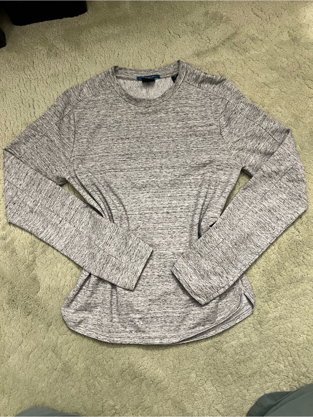 Scotch & Soda Light Heather Gray Long-Sleeve Crewneck Top